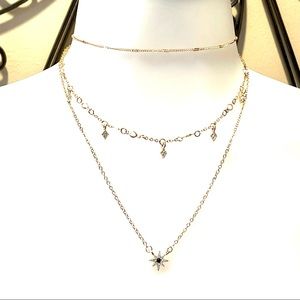 Triple strand necklace